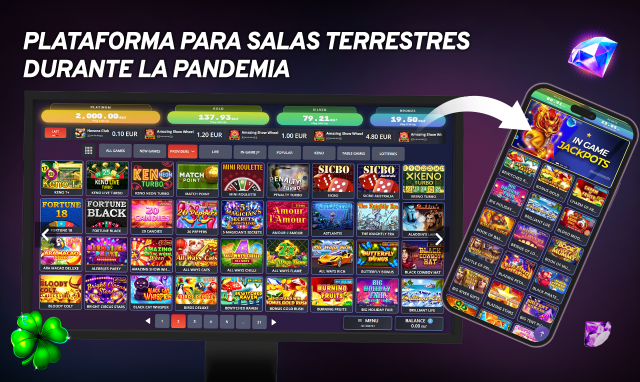 Plataforma online para salas de juego presenciales durante una pandemia